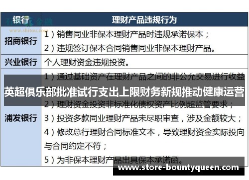 英超俱乐部批准试行支出上限财务新规推动健康运营 英超俱乐部批准试行支出上限财务新规推动健康运营